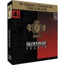 Rico Grand Concert Select Thick Blank Bb Clarinet Reeds - Box 10